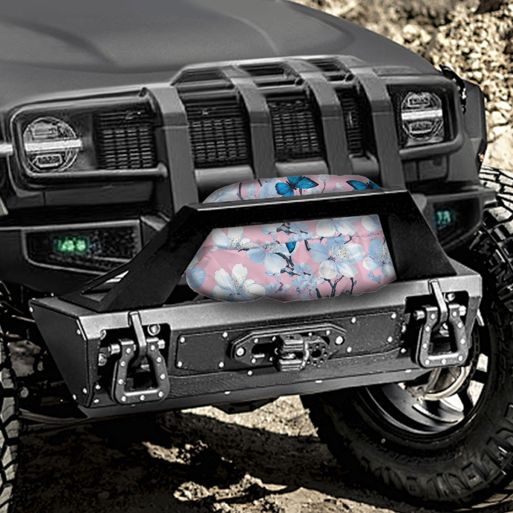 Off-road vehicle winch cover