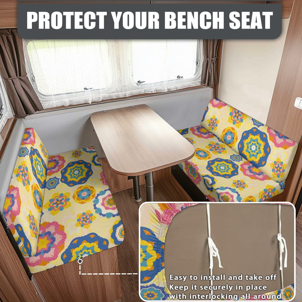 RV Sofa Split Seat Cover 2-Piece Set