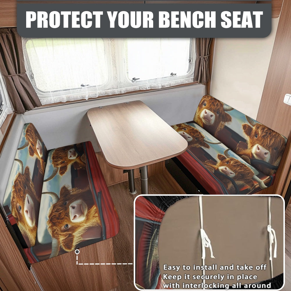 RV Sofa Split Seat Cover 2-Piece Set