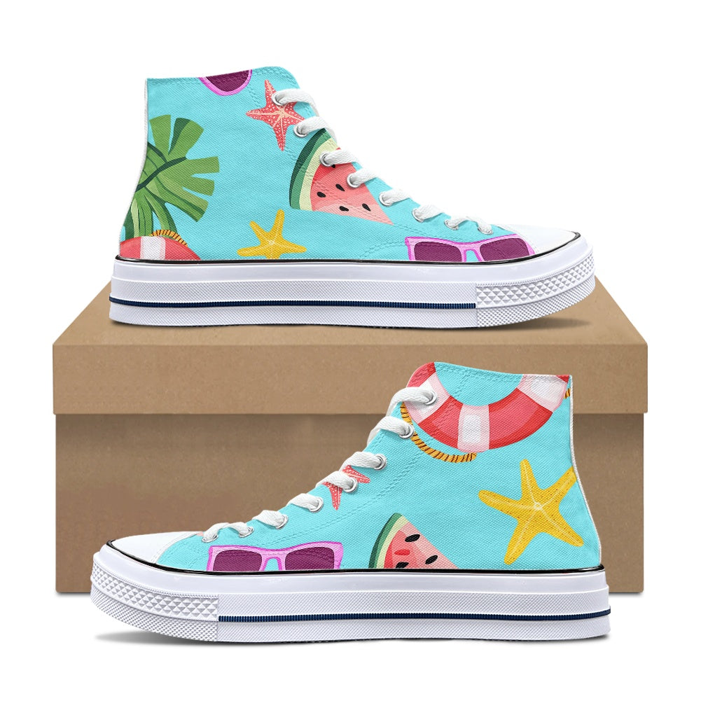 Retro High-top canvas shoes