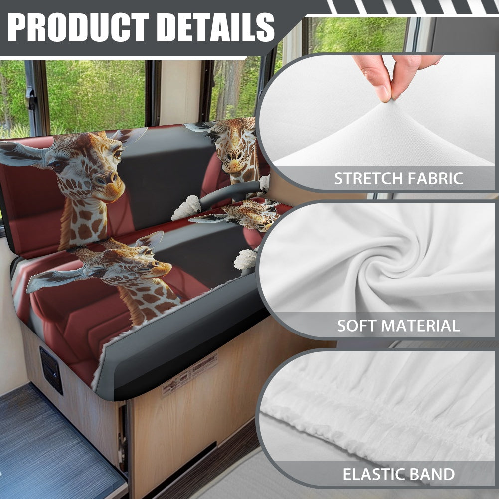 RV Sofa Split Seat Cover 2-Piece Set