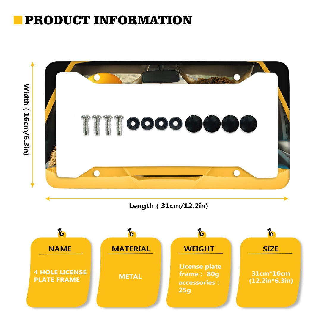 License plate frame