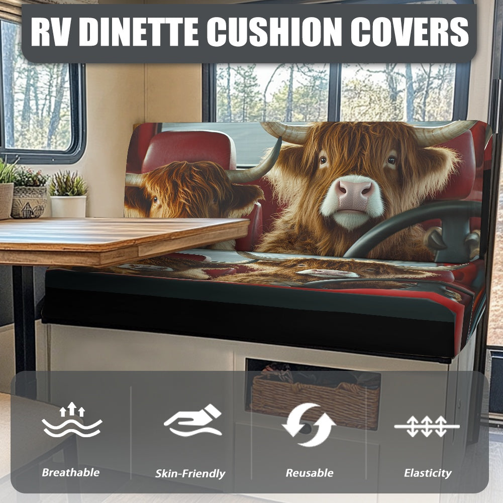 RV Sofa Split Seat Cover 2-Piece Set