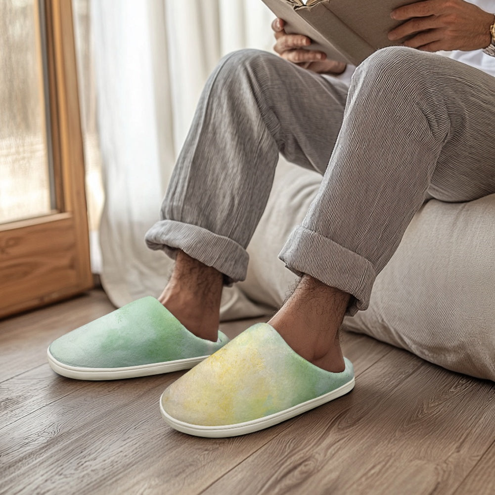 Fluffy cotton slippers