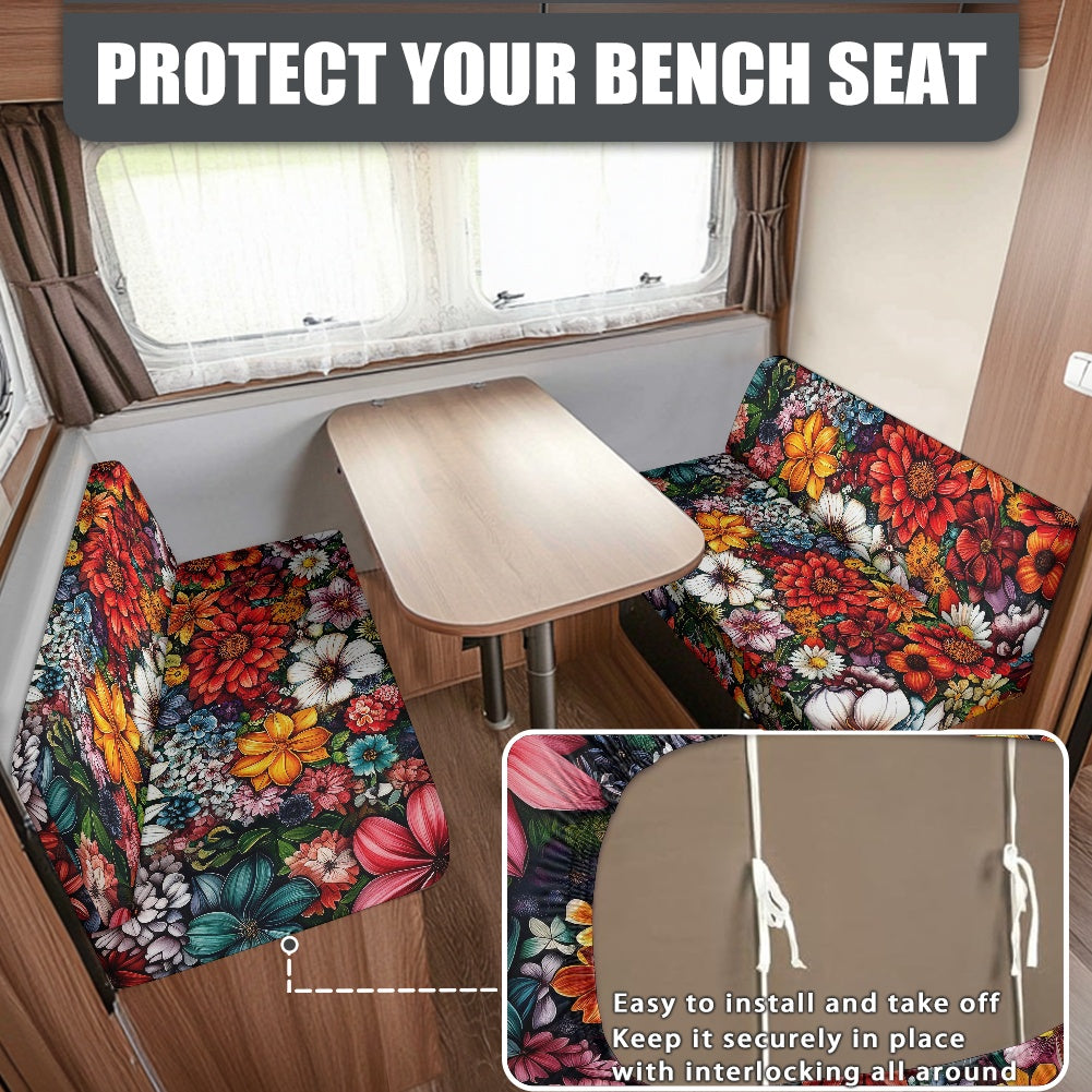 RV Sofa Split Seat Cover 2-Piece Set