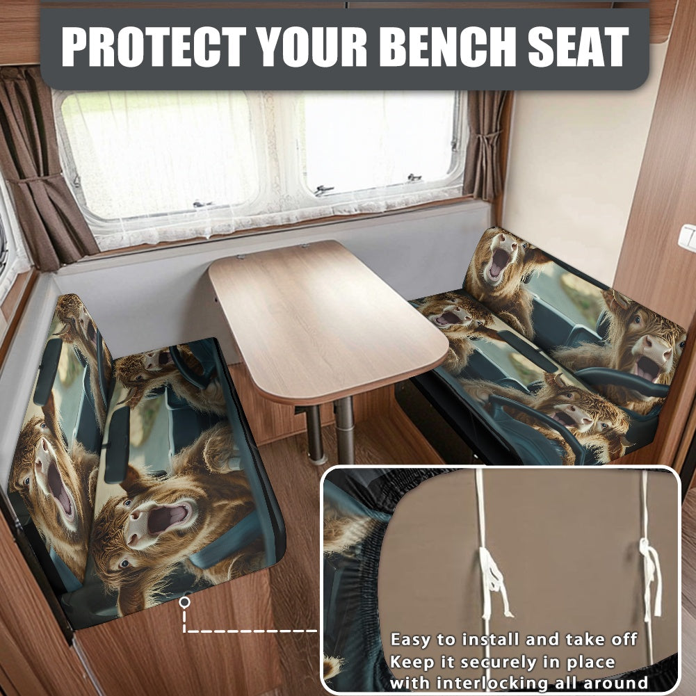 RV Sofa Split Seat Cover 2-Piece Set