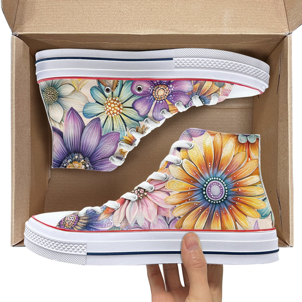 Retro High-top canvas shoes