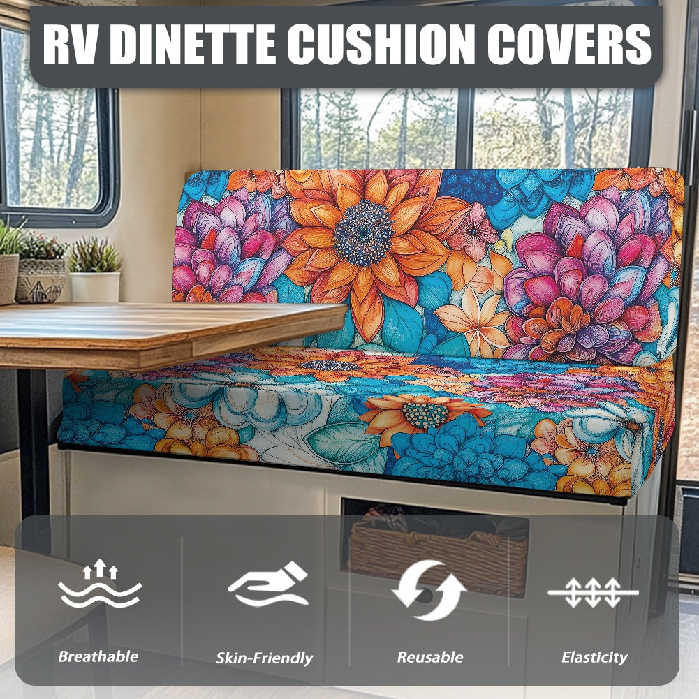 RV Sofa Split Seat Cover 2-Piece Set