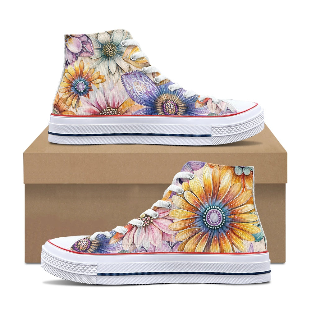 Retro High-top canvas shoes