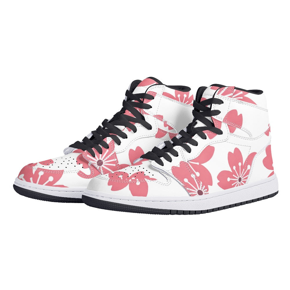 Lace up high top sneakers