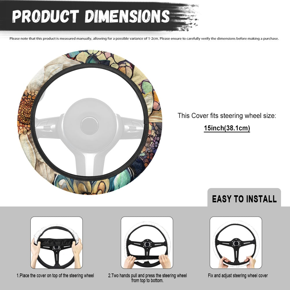 Flannel steering wheel cover