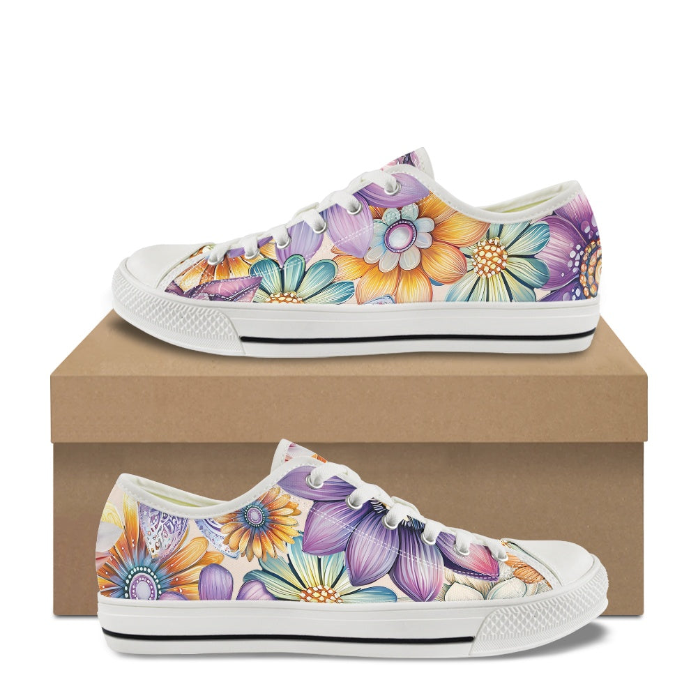 Classic Low Top Canvas Shoes（Tongue Printable）