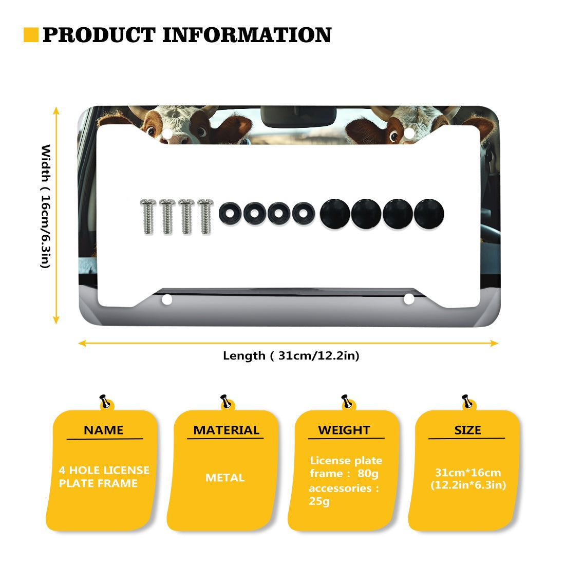 License plate frame