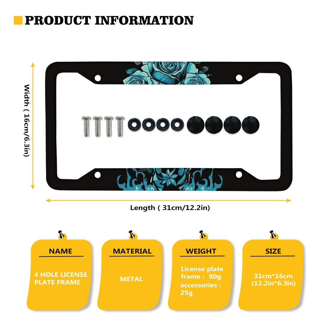 License plate frame