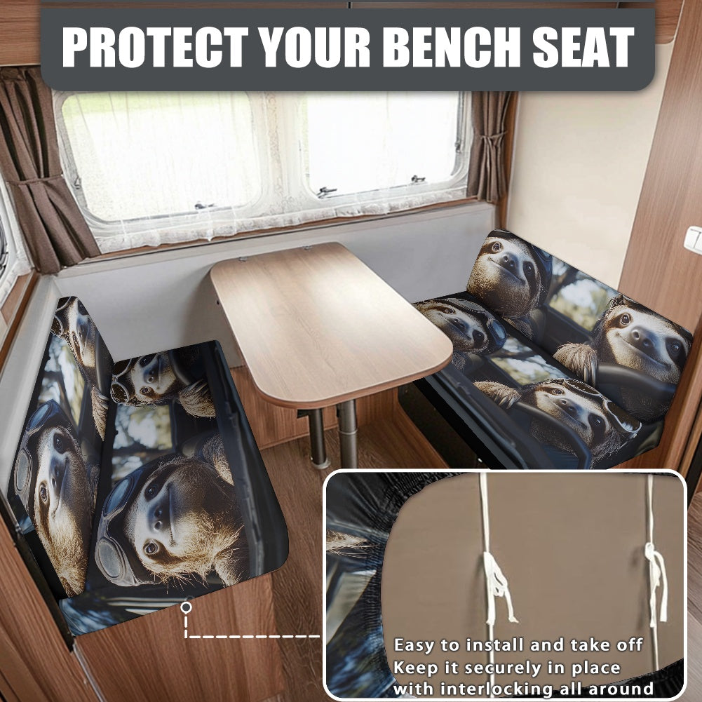 RV Sofa Split Seat Cover 2-Piece Set