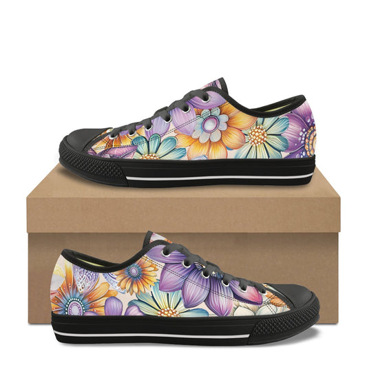 Classic Low Top Canvas Shoes（Tongue Printable）