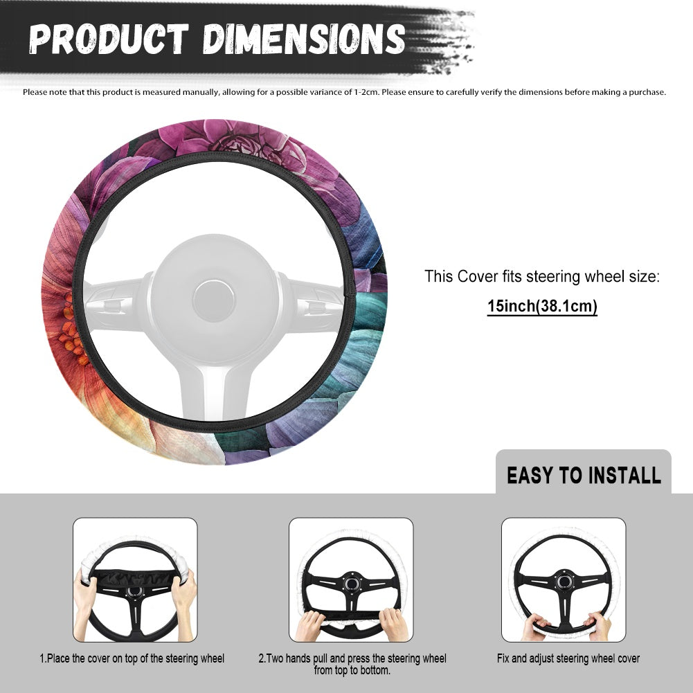 Flannel steering wheel cover