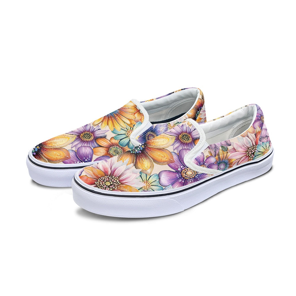 Pedal canvas shoes