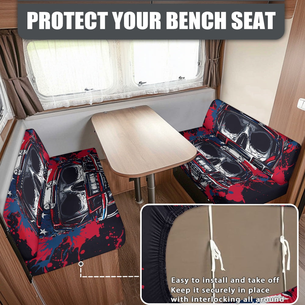 RV Sofa Split Seat Cover 2-Piece Set