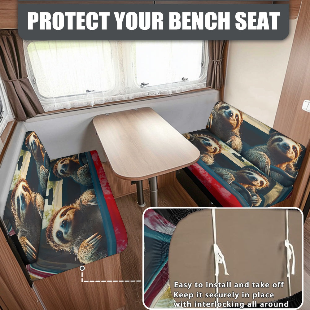 RV Sofa Split Seat Cover 2-Piece Set