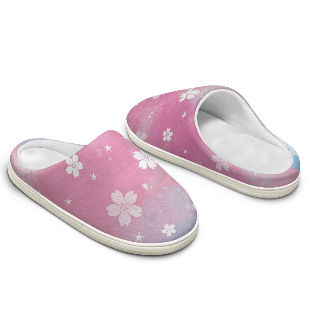 Fluffy cotton slippers