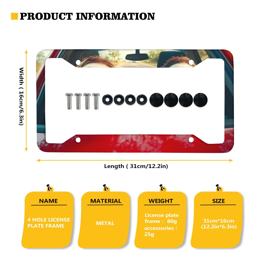 License plate frame