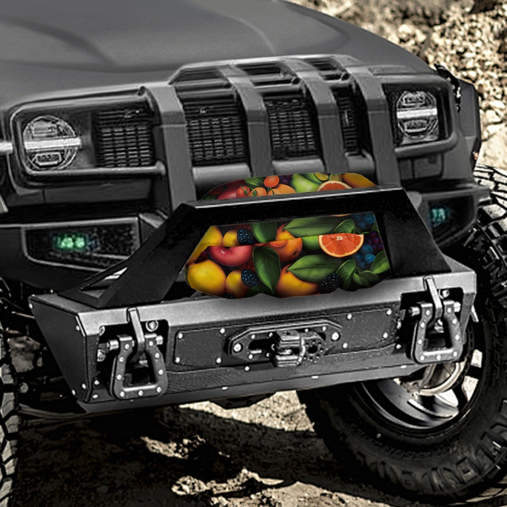 Off-road vehicle winch cover