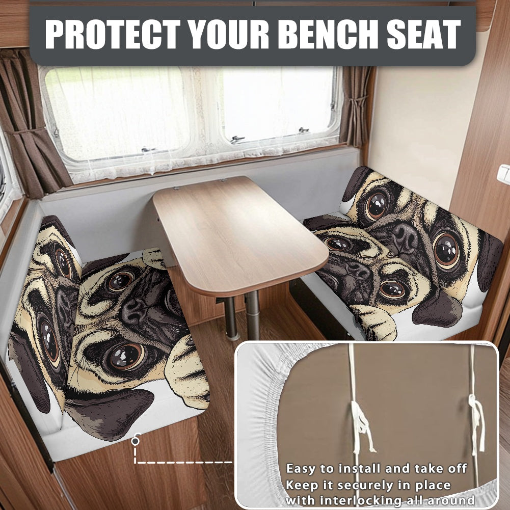 RV Sofa Split Seat Cover 2-Piece Set