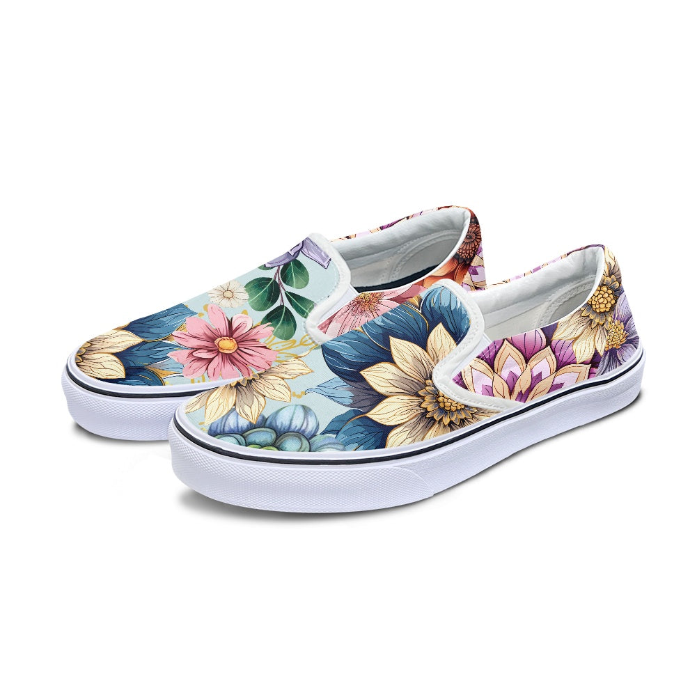 Pedal canvas shoes