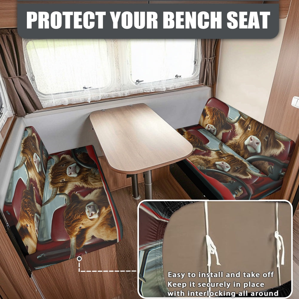 RV Sofa Split Seat Cover 2-Piece Set