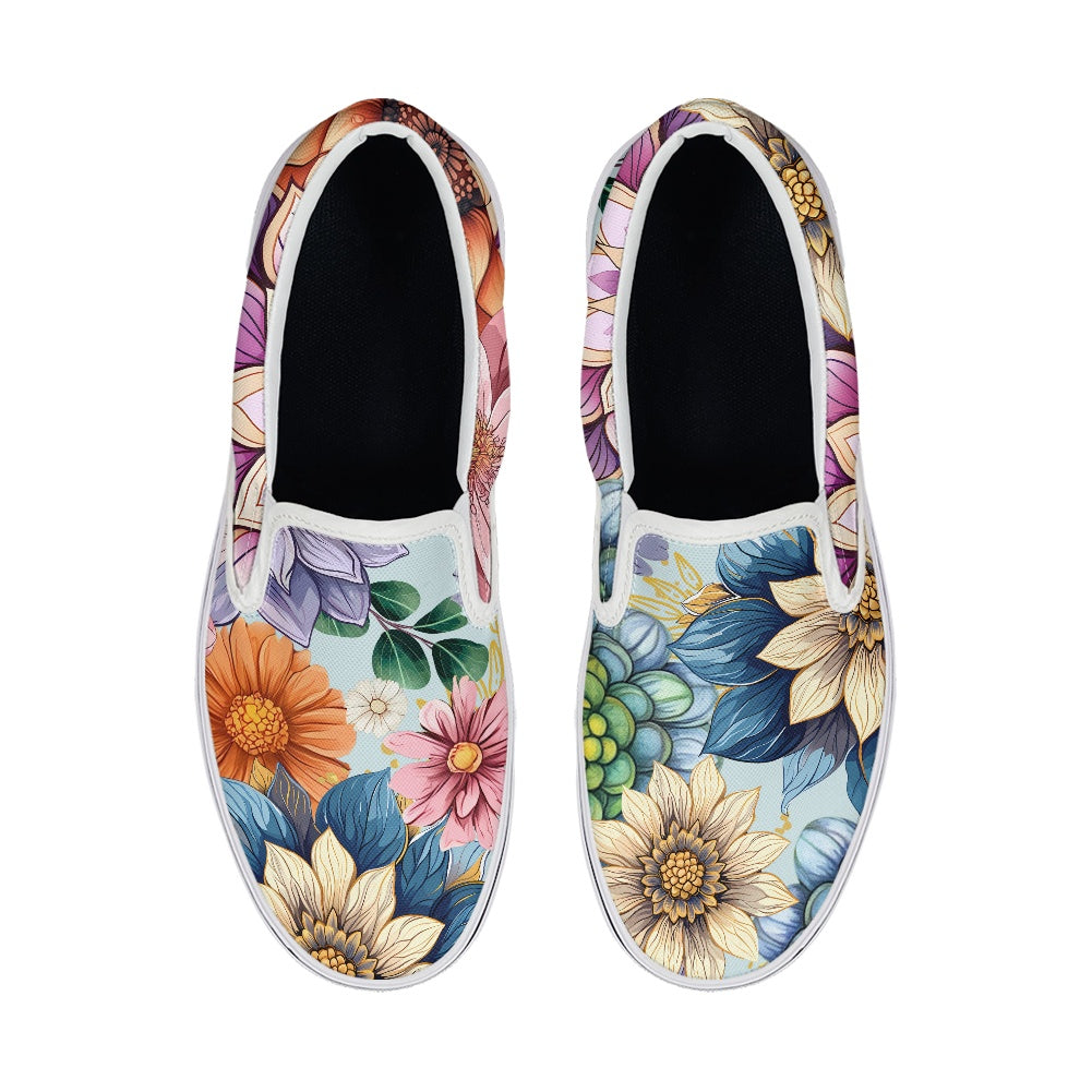 Pedal canvas shoes