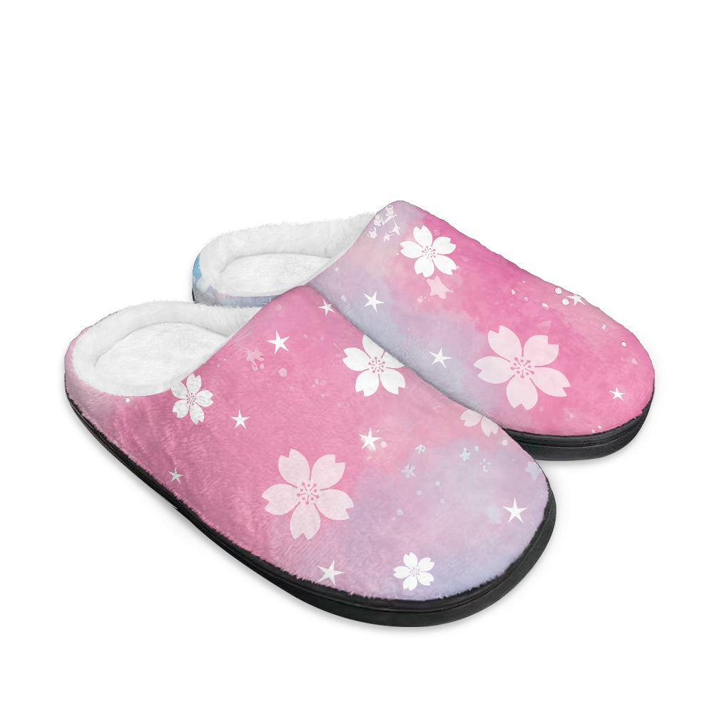 Fluffy cotton slippers