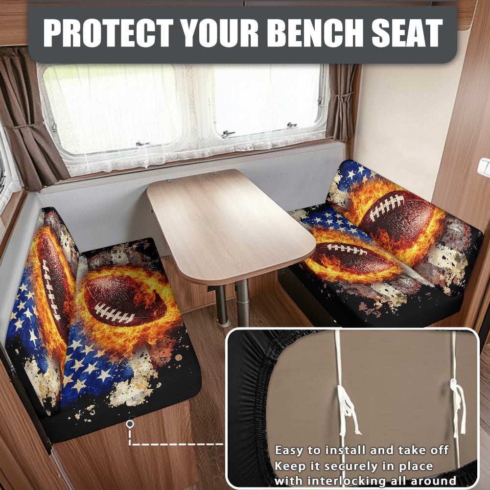 RV Sofa Split Seat Cover 2-Piece Set