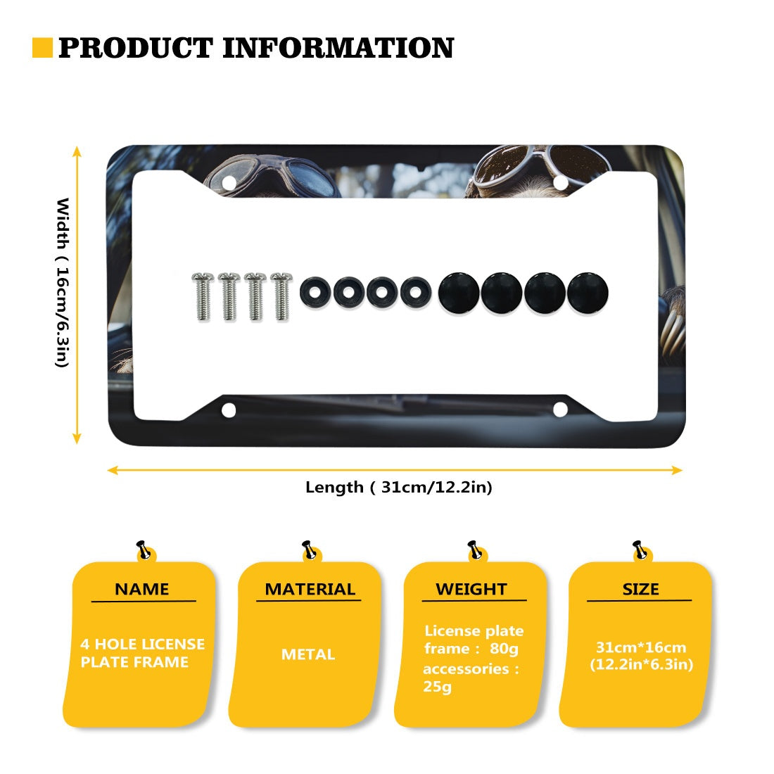 License plate frame