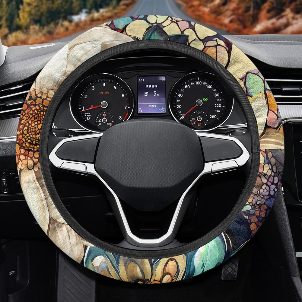 Flannel steering wheel cover