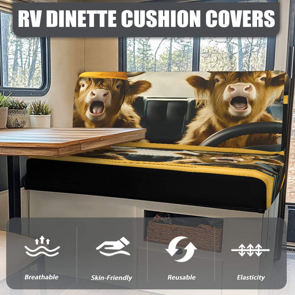 RV Sofa Split Seat Cover 2-Piece Set