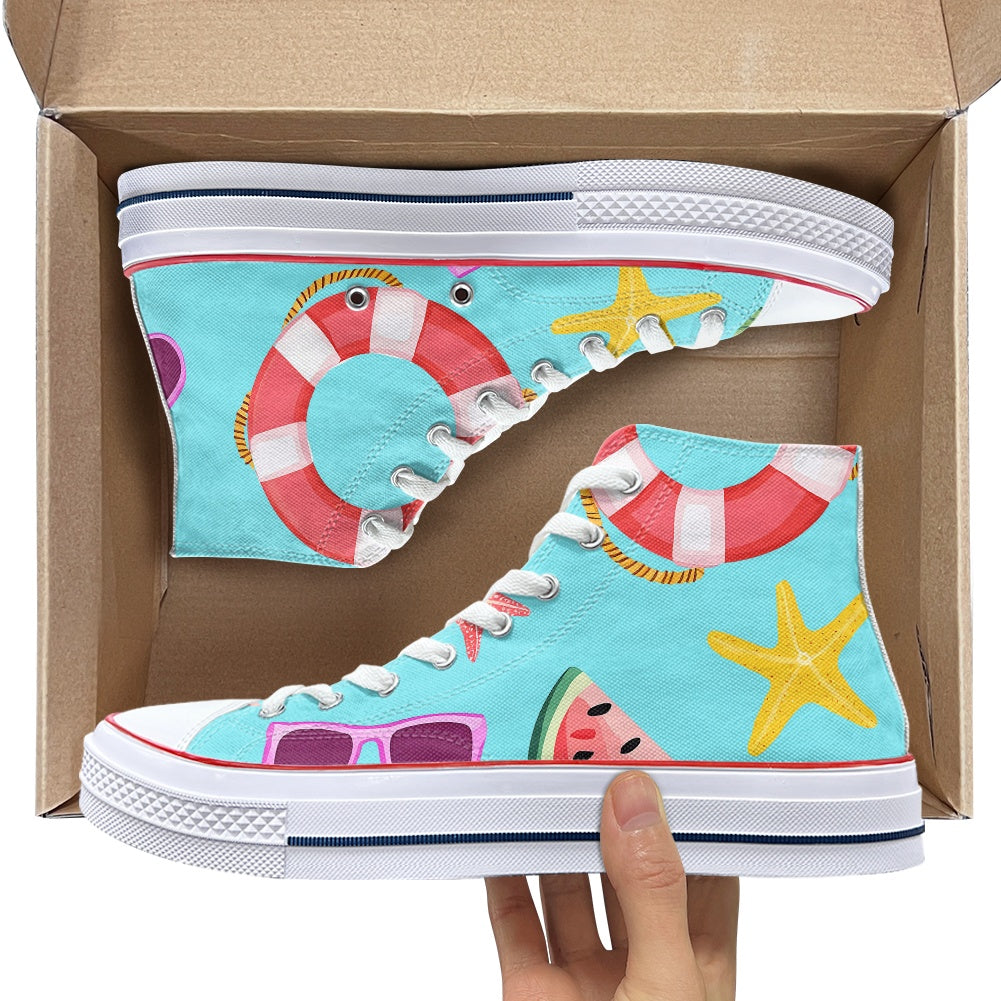 Retro High-top canvas shoes