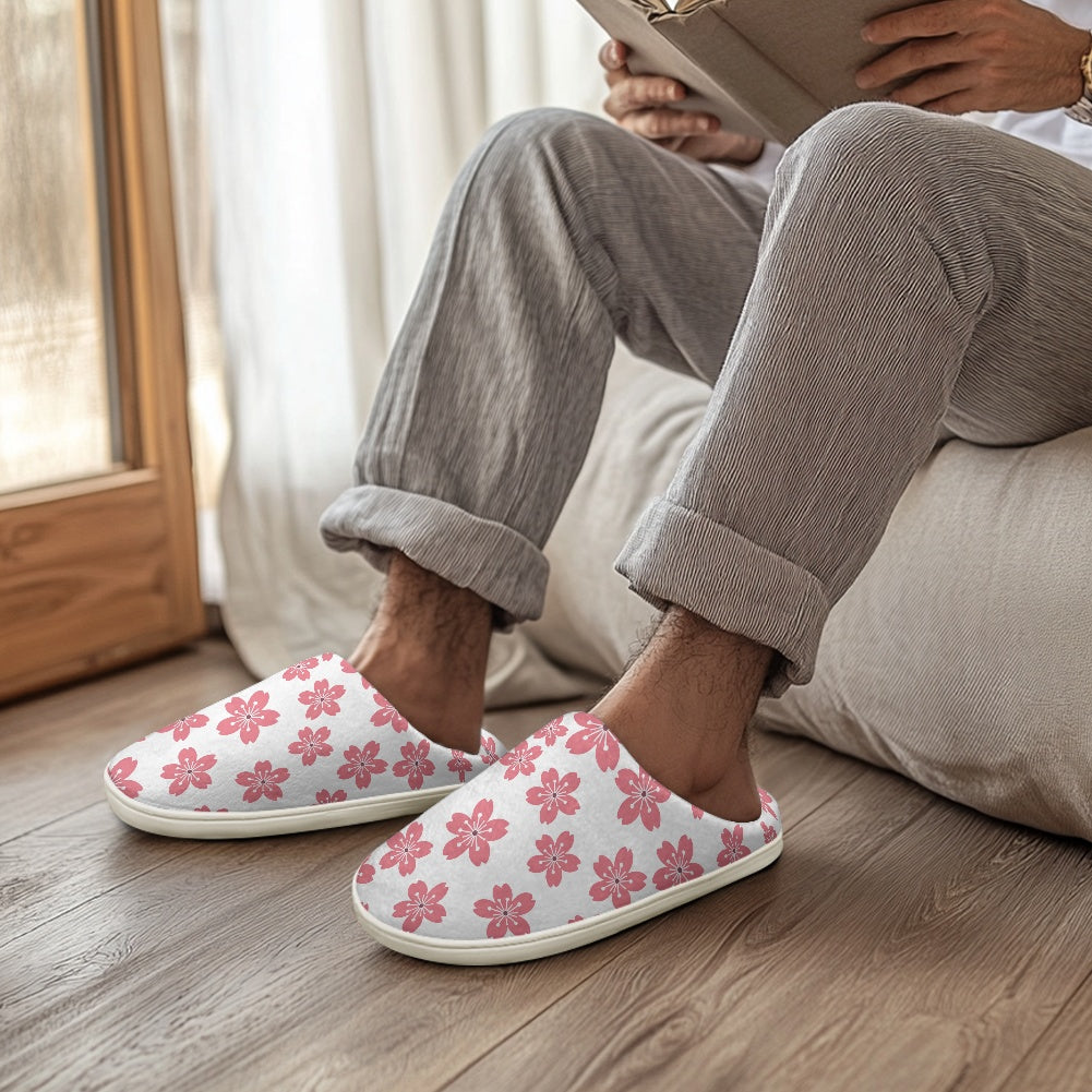 Fluffy cotton slippers